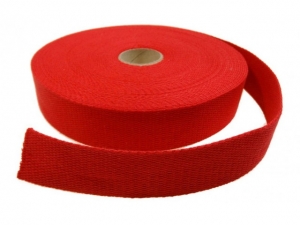 Sangle coton 30 mm Rouge